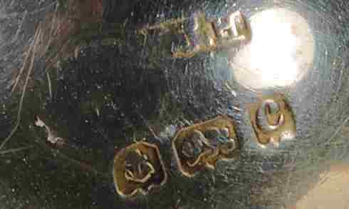 hallmark on a mysterious silver object