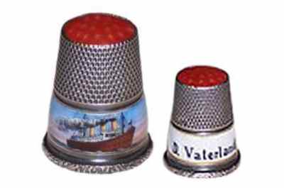 Thimble with image of Steamer Vaterland