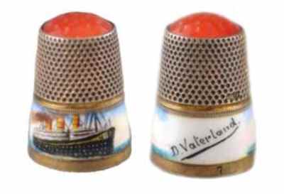 Thimble with image of Steamer Vaterland