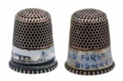 Thimble with image of Steamer Frst Bismarck