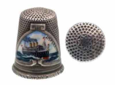 Thimble with image of Steamer Imperator