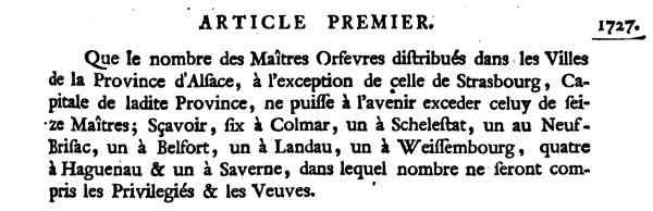 royal ordinances of 1727
