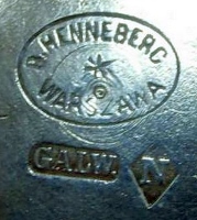 Mark for silver-plated hollow ware: c.1894 - c.1898