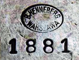 Mark for silver-plated hollow ware: c.1898 - c.1915