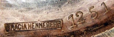 Mark for silver-plated hollow ware: c.1896 - c.1915