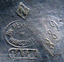 Mark for silver-plated hollow ware: c.1883 - c.1897