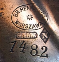 Mark for silver-plated hollow ware: c.1883 - c.1897
