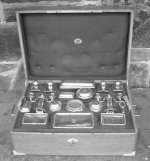 French silver toilet set, about 1820