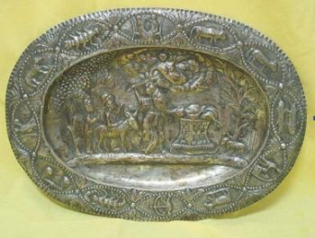 Tray: 'The Sacrifice of Isaac' Vienna late 18th - early 19th century