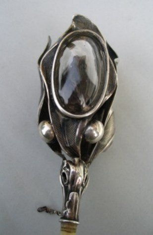 silver posy holder or tussie mussie